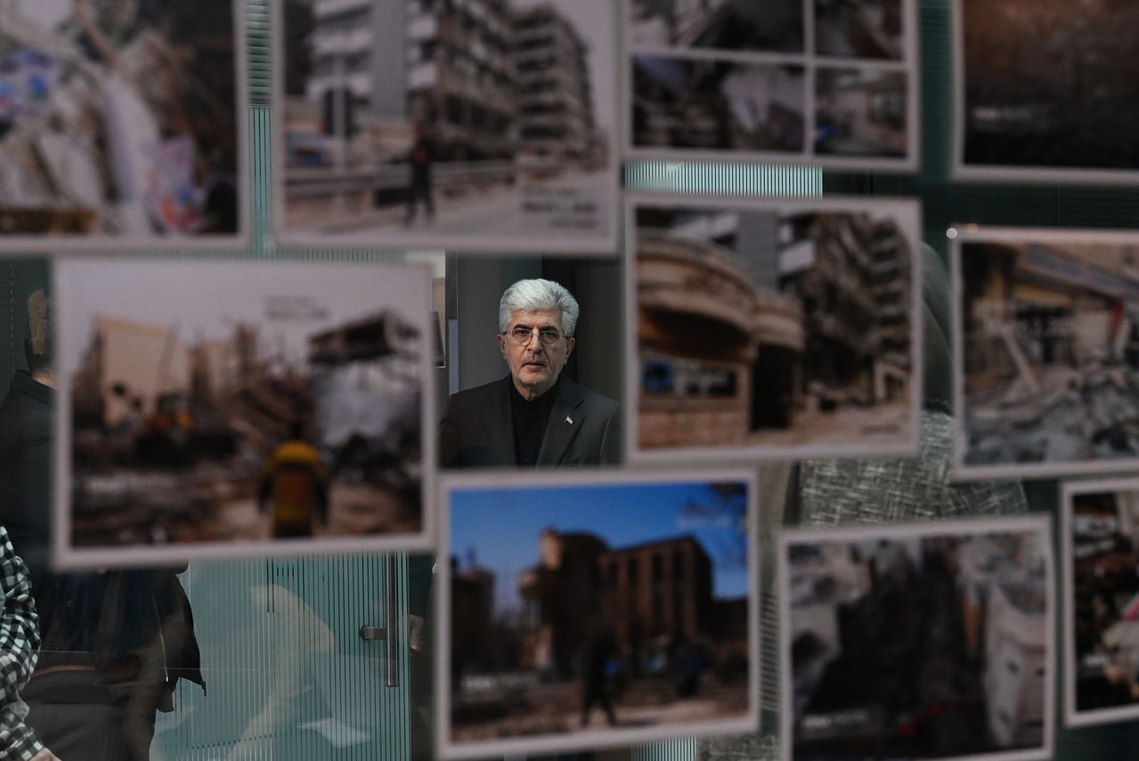 사이드 쿠제치 주한이란대사가 5일 오전 서울 용산구 주한이란이슬람공화국대사관에서 최근 이란 공습 사태 관련한 기자회견을 하고 있다. 김경록 기자 