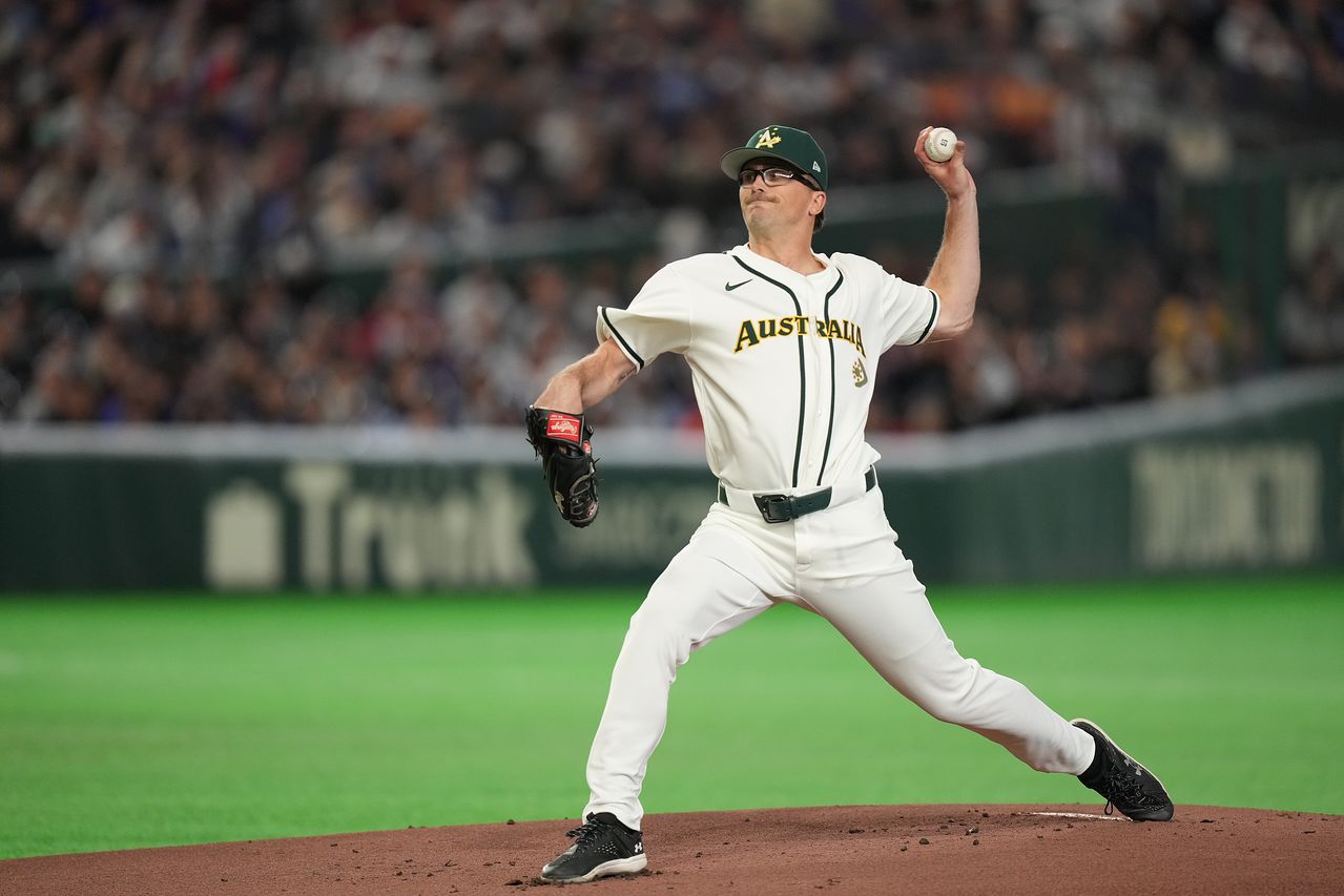 2026 WBC 1라운드 대만전에서 선발 등판해 3이닝 무실점한 호주의 알렉산더 웰스. AP=연합뉴스