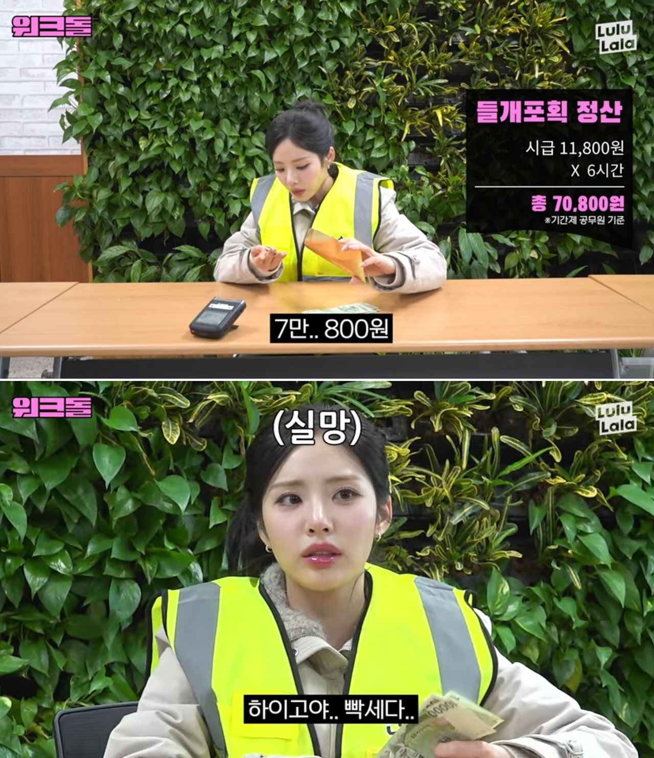 6시간의 들개 포획 등 민원 해결 근무를 마친 지원은 7만8000원을 받았다. 사진 유튜브 캡처