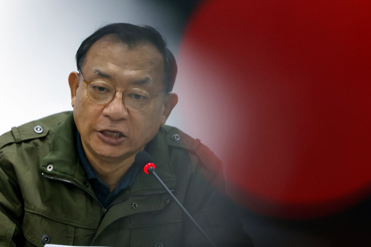 이정현 국민의힘 공천관리위원장이 2월 20일 오전 서울시 영등포구 여의도 국민의힘 당사에서 열린 제9회 전국동시지방선거 중앙당 공천관리위원회 제1차 회의에서 모두 발언을 하고 있다. 뉴스1