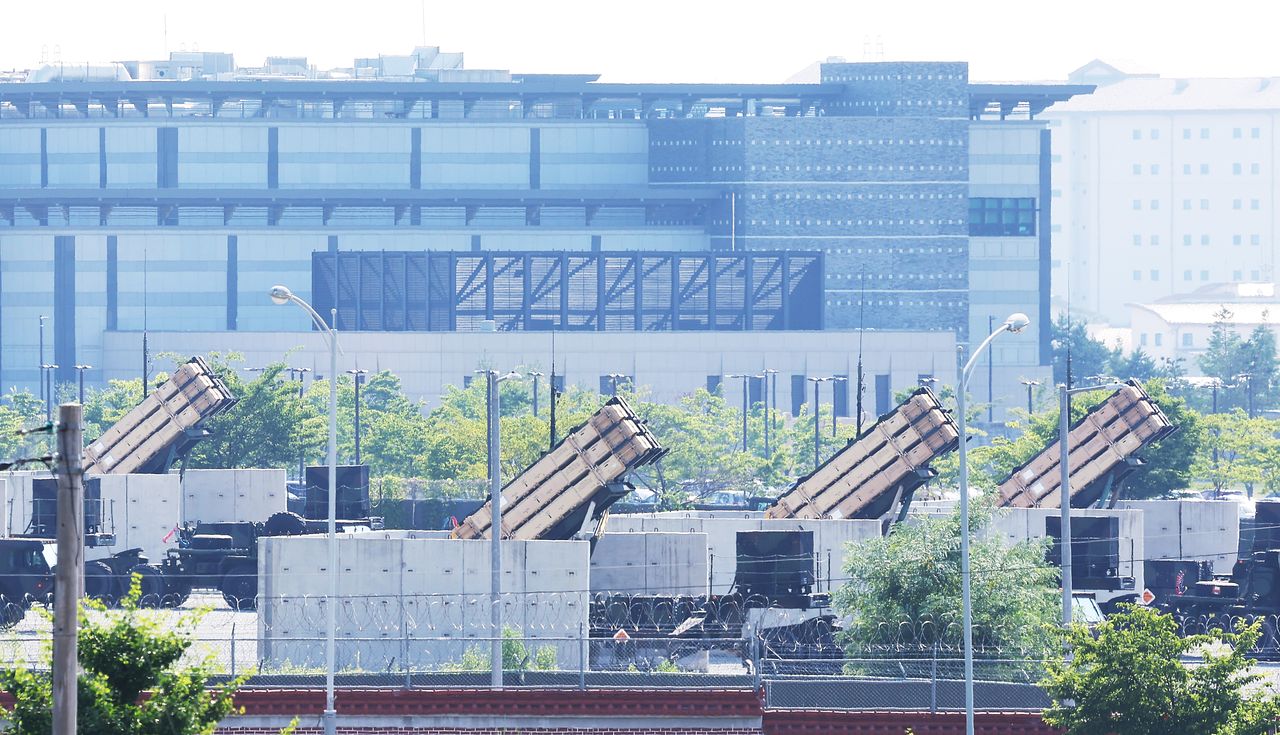 경기도 평택시 캠프 험프리스에 패트리엇 미사일이 배치된 모습. 연합뉴스