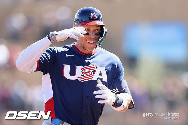 [사진] 미국 애런 저지. ⓒGettyimages(무단전재 및 재배포 금지)