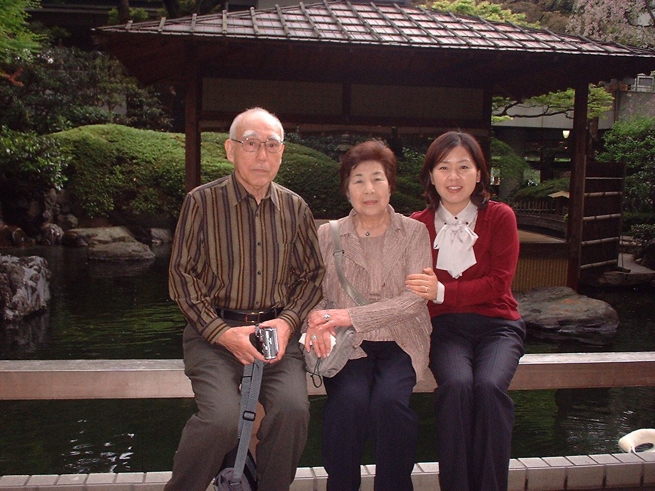 2008년 4월19일 하마다 시게타카(왼쪽부터), 하마다 요시에, 양향자. 사진 양향자 국민의힘 최고위원