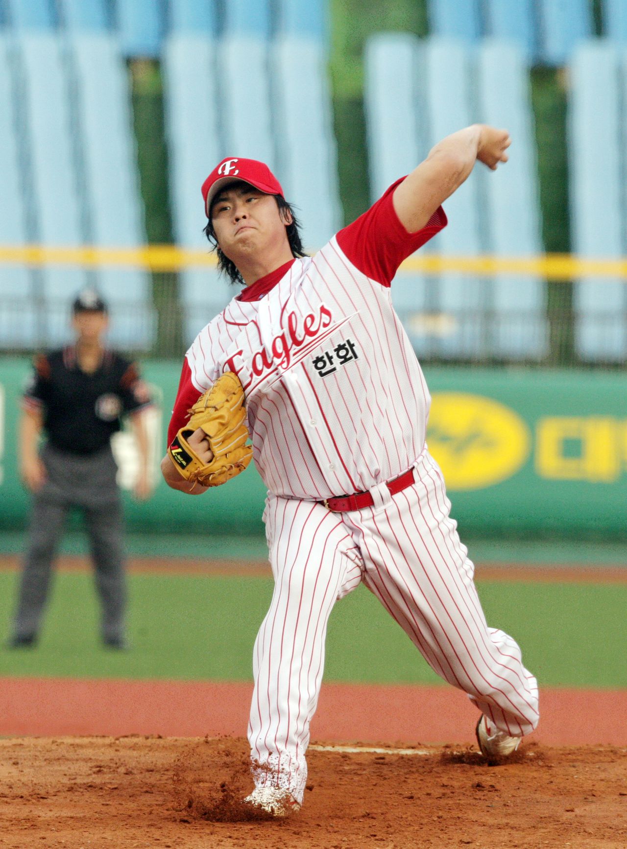 류현진 신인 시절 투수 장면. 사진 한화 이글스