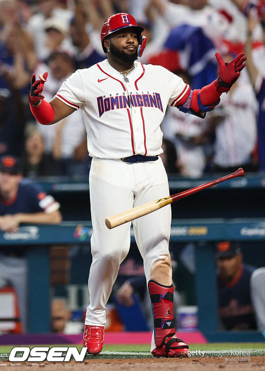 [사진] 도미니카 공화국 국가대표 블라디미르 게레로 주니어. ⓒGettyimages(무단전재 및 재배포 금지)