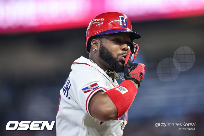 [사진] 도미니카 공화국 국가대표 블라디미르 게레로 주니어. ⓒGettyimages(무단전재 및 재배포 금지)