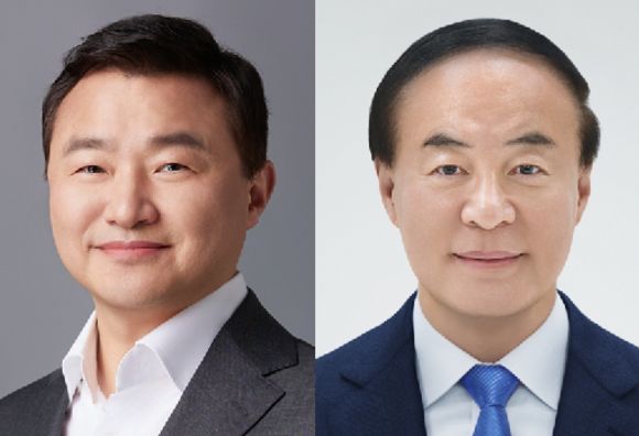 노태문 삼성전자 DX부문장 겸 MX사업부장(왼쪽), 전영현 DS부문장 겸 메모리사업부장. 사진 삼성전자