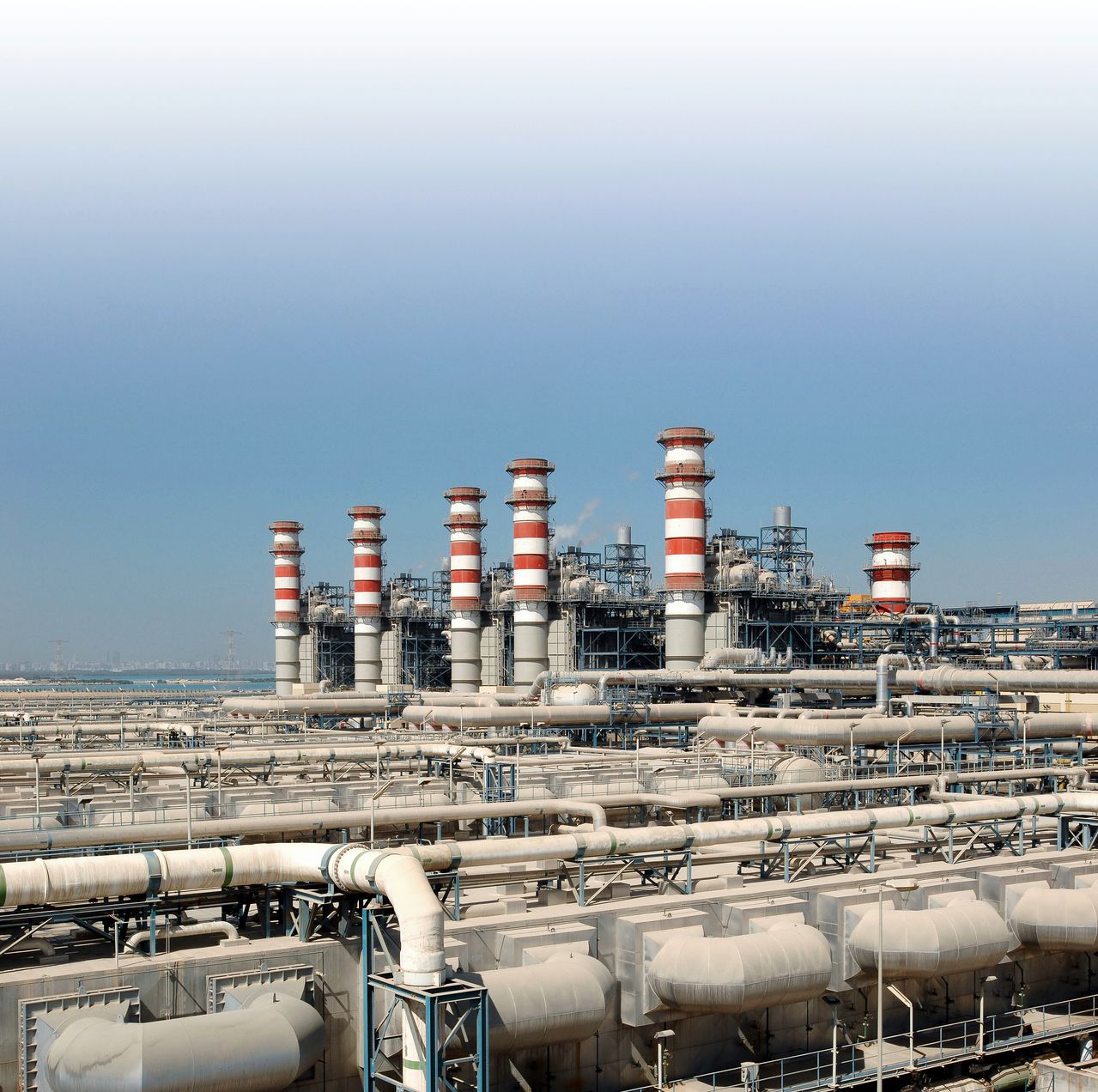 사우디아라비아 라스알카이르 산업단지에 위치한 담수화 플랜트 복합단지 전경. [사진 다르 엔지니어링 홈페이지 캡처]