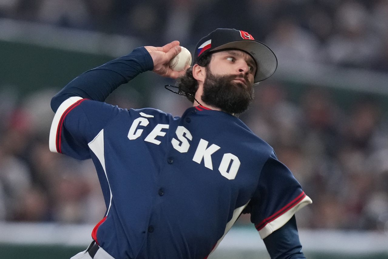 10일 열린 2026 WBC 1라운드 일본전에서 호투를 펼친 체코의 온드레이 사토리아. AP=연합뉴스
