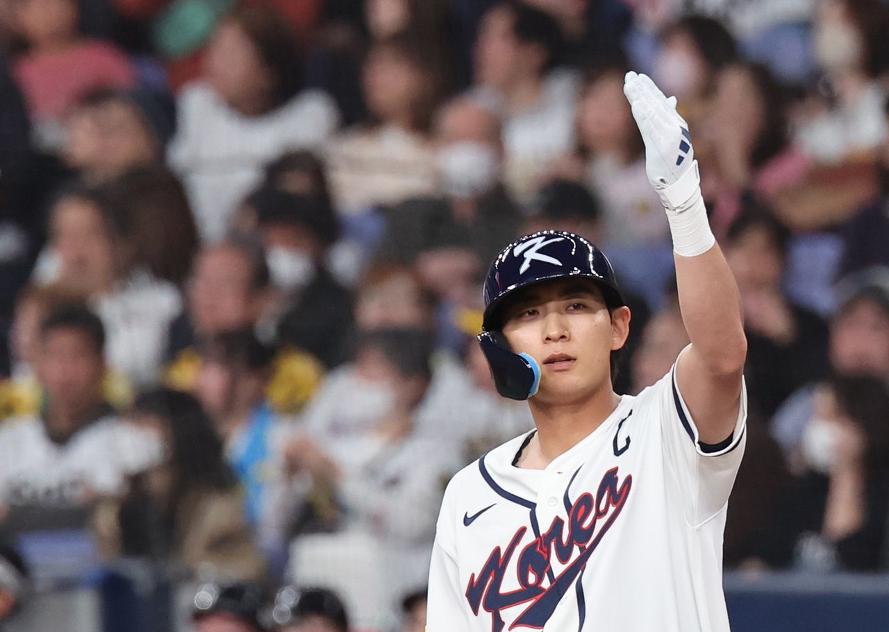 WBC 8강행을 이끈 이정후. [연합뉴스]