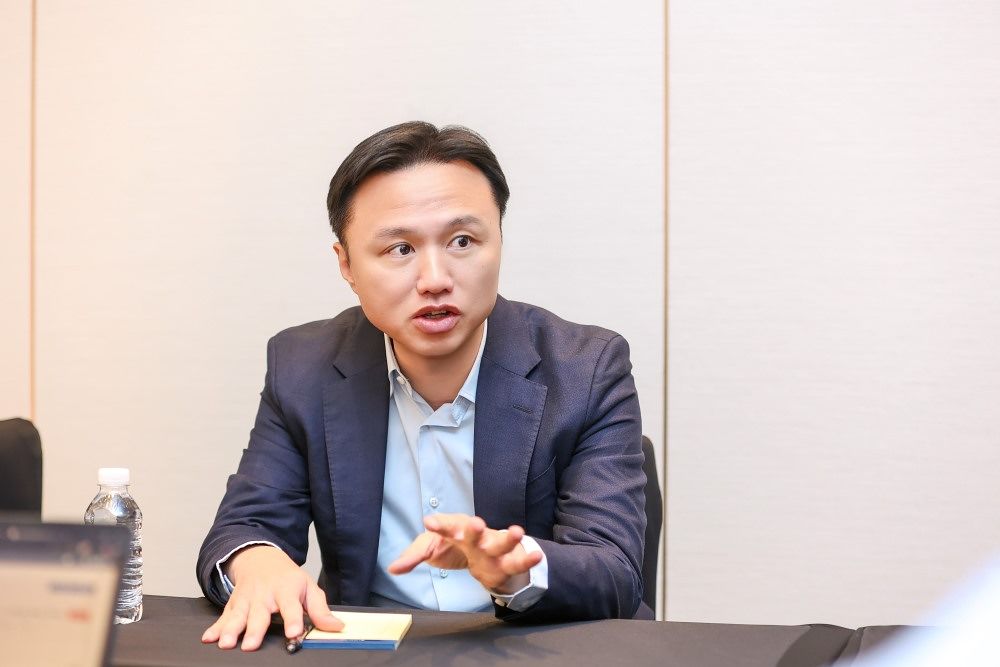 에이수스(ASUS)의 피터 창 아시아태평양 총괄 지사장이 10일 서울 마포구 호텔 나루에서 기자간담회를 가졌다. 사진 에이수스