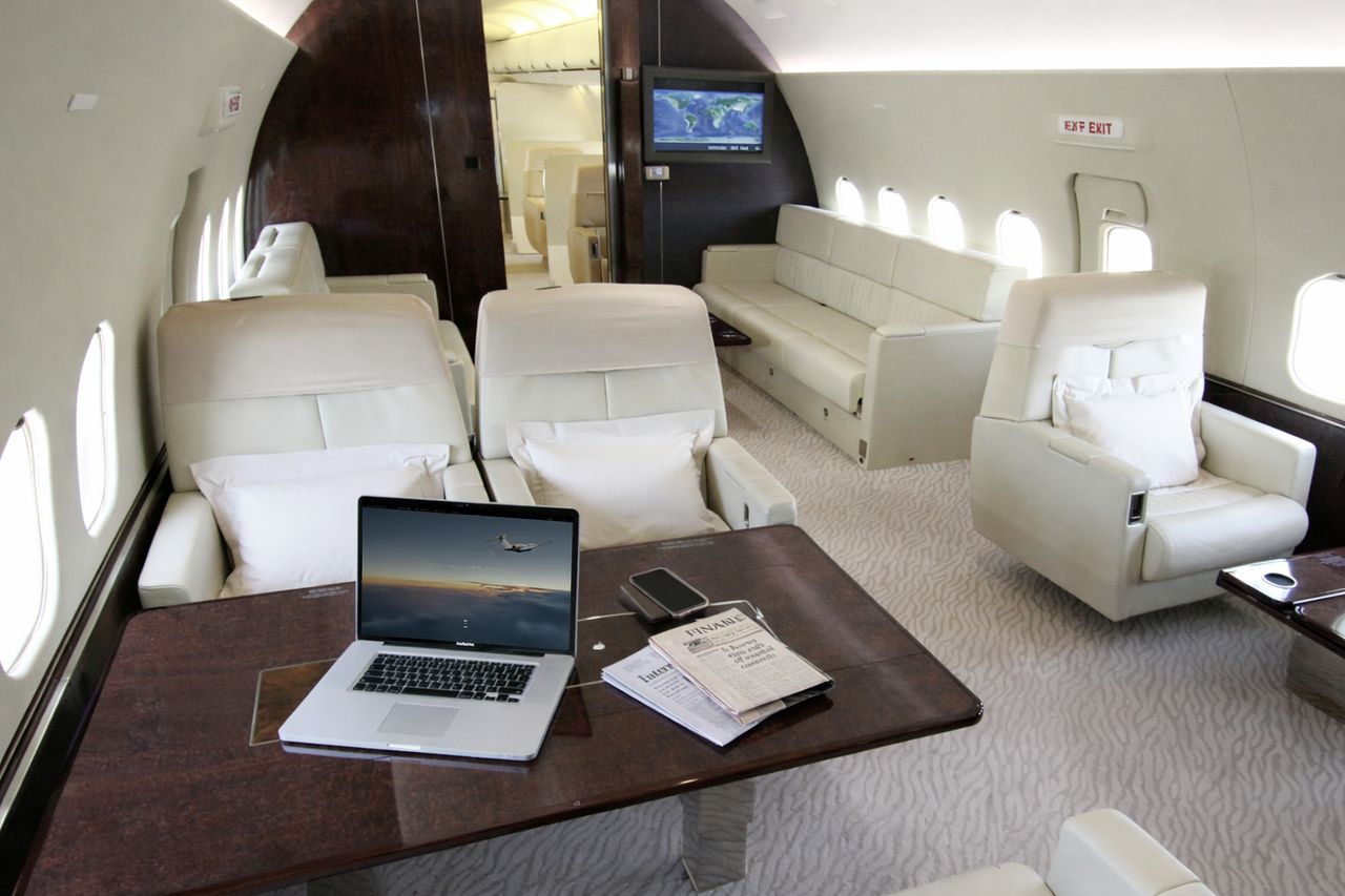 대한항공이 운영 중인 비즈니스 제트기 ‘BBJ 보잉 737-700’ 내부 모습. 기업 총수와 VIP 고객 전용 항공기로 활용된다. 사진 대한항공