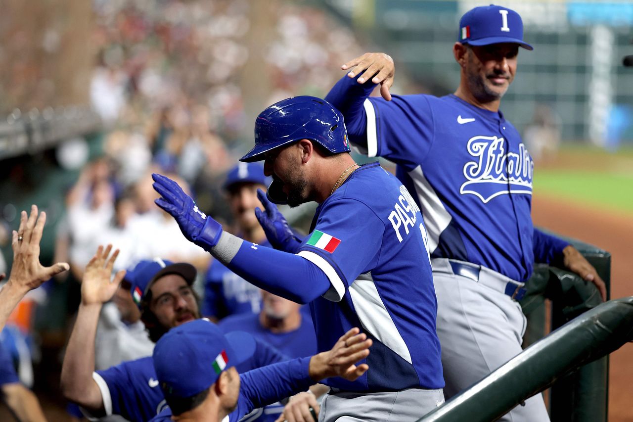 WBC 최초 한 경기 3홈런을 친 이탈리아의 파스콴티노. [AFP=연합뉴스]