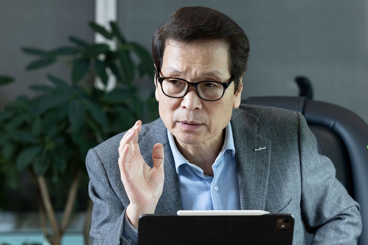 배재규 한국투자신탁운용 사장이 2월 24일 오후 서울 영등포구 여의도에서 중앙일보와 인터뷰를 하고 있다. 장진영 기자.