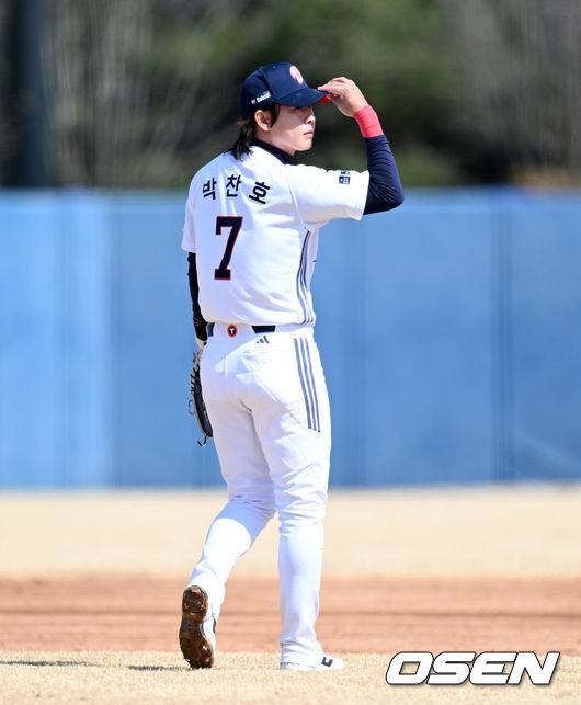 [OSEN=이대선 기자] 두산 박찬호 2026.03.13 /sunday@osen.co.kr