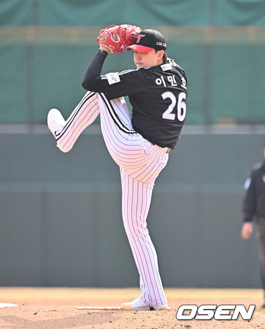 [OSEN=부산, 이석우 기자] LG 트윈스 이민호 147 2026.03.15 / foto0307@osen.co.kr