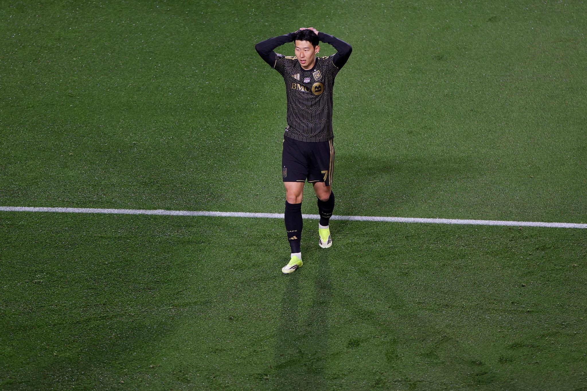 미국 LAFC 손흥민. 최근 공식경기 6경기 연속 골침묵 중이다. AFP=연합뉴스