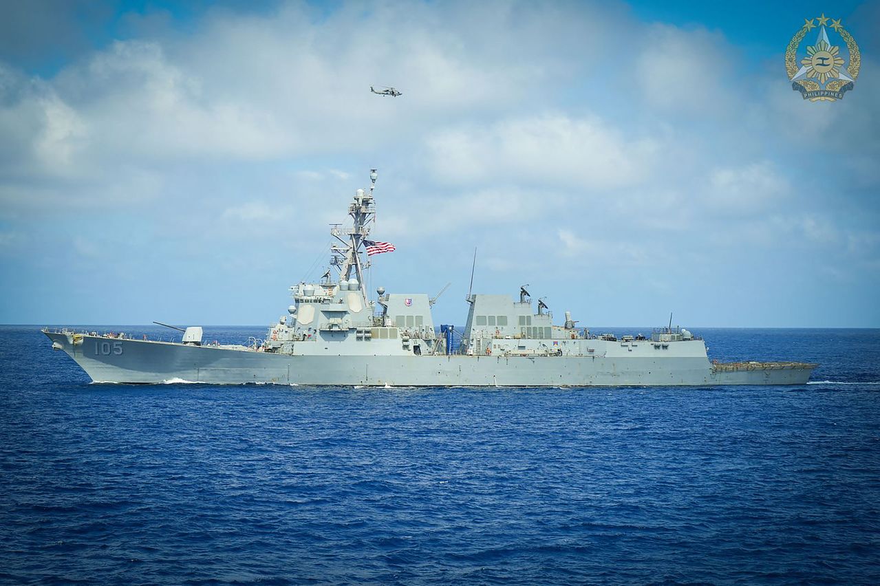 미국,일본, 필리핀 3개국은 지난달 대만과 필리핀을 가르는 바시 해협 인근에서 합동 군사 훈련을 실시했다.AFP=연합뉴스