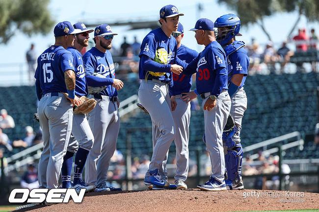 [사진] 다저스 선수들. ⓒGettyimages(무단전재 및 재배포 금지)