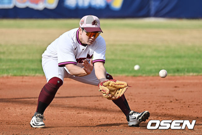 [OSEN=가오슝(대만), 이석우 기자] 키움 히어로즈 최주환 019 2026.02.03 / foto0307@osen.co.kr