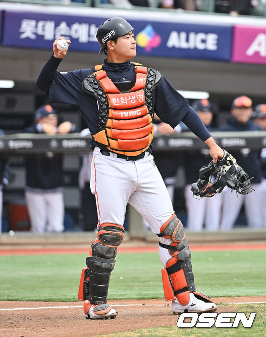[OSEN=부산, 이석우 기자] 한화 이글스 허인서 147 2026.03.22 / foto0307@osen.co.kr