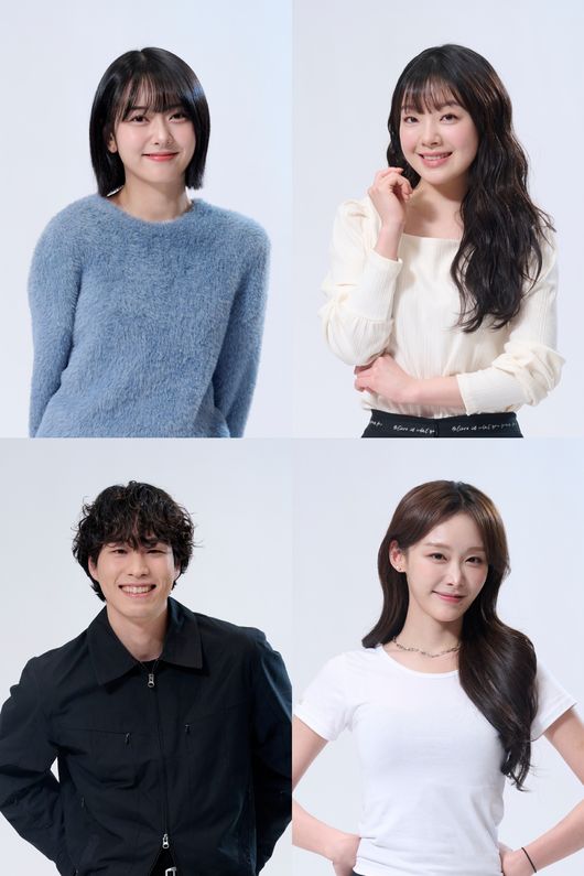 [사진=쿠팡플레이 제공] 신입 크루 프로필 안주미, 이아라(상단 좌측부터) 정창환, 정희수(하단 좌측부터)