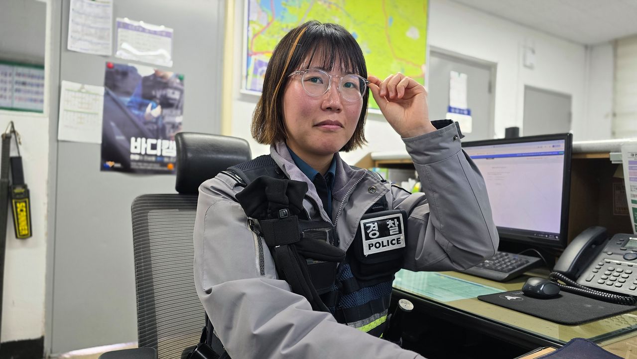김선영 경기 용인동부경찰서 고매파출소 순찰4팀 경사. 손성배 기자
