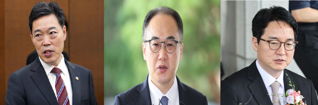 김오수·이원석·심우정 전 검찰총장(왼쪽부터). 중앙포토