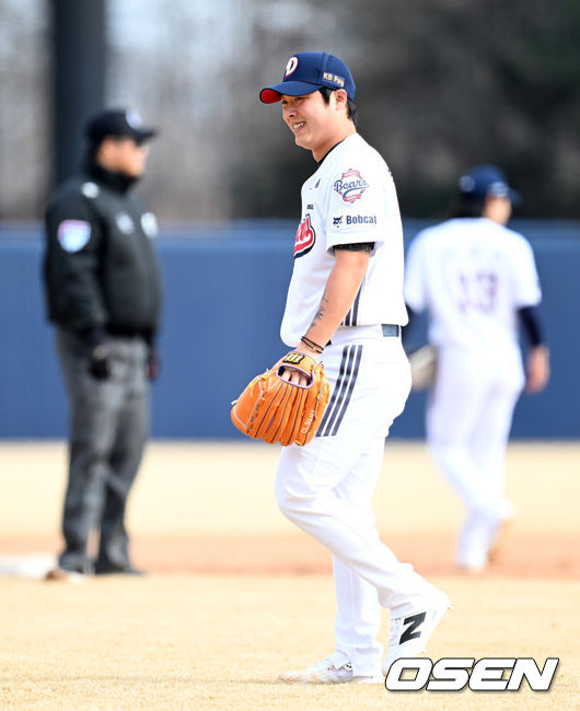 [OSEN=이대선 기자] 두산 박치국 2026.03.14 /sunday@osen.co.kr
