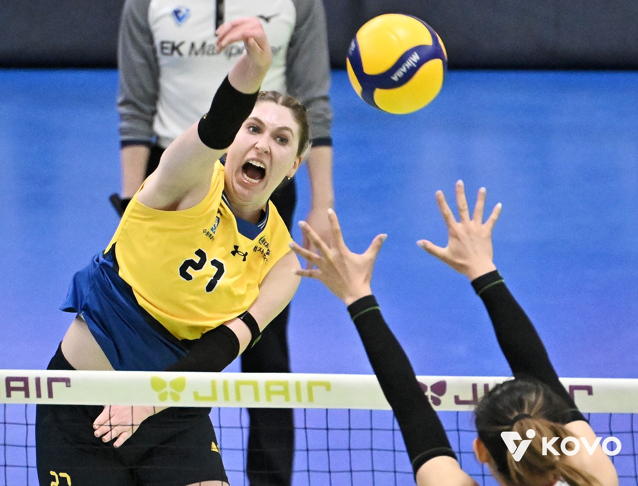 현대건설 아포짓 스파이커 카리 가이스버거. 사진 한국배구연맹