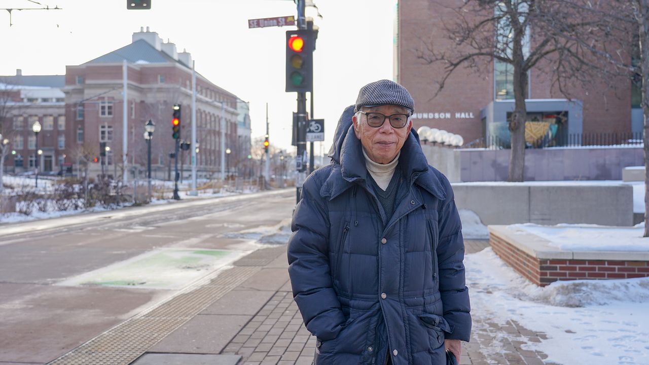 미네소타대 캠퍼스에서 송창원. 권다빈 PD