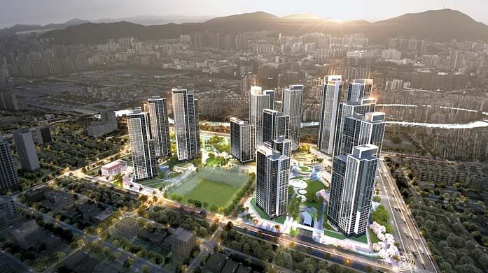 총 3016세대로 조성되는 ‘굴포천역 남측 도심 공공주택 복합사업’의 조감도. [사진 iH]