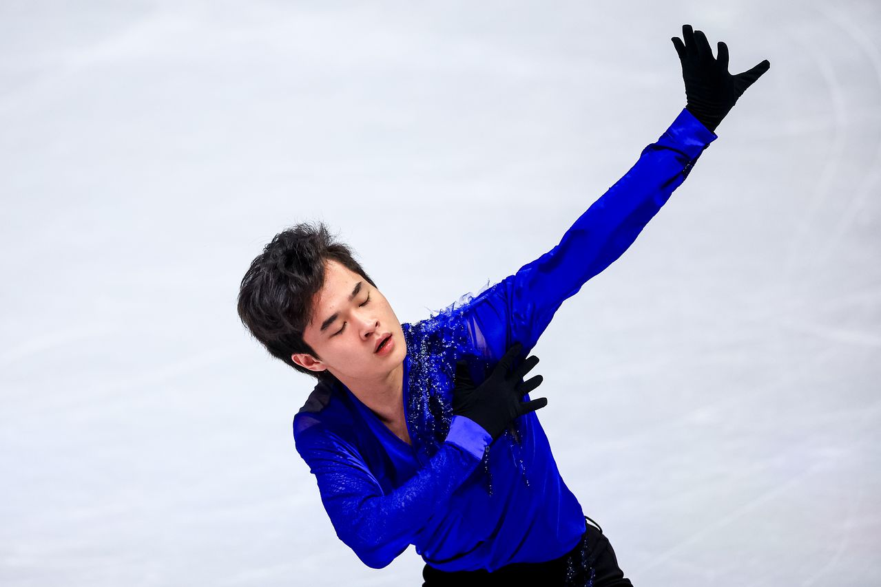 2026 피겨 세계선수권 쇼트프로그램 28위에 오른 김현겸. EPA=연합뉴스