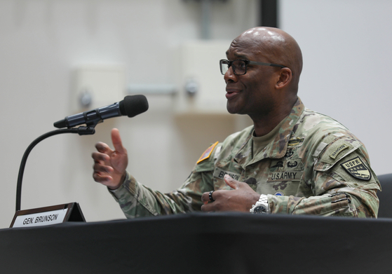 제이비어 브런슨 주한미군사령관. 연합뉴스