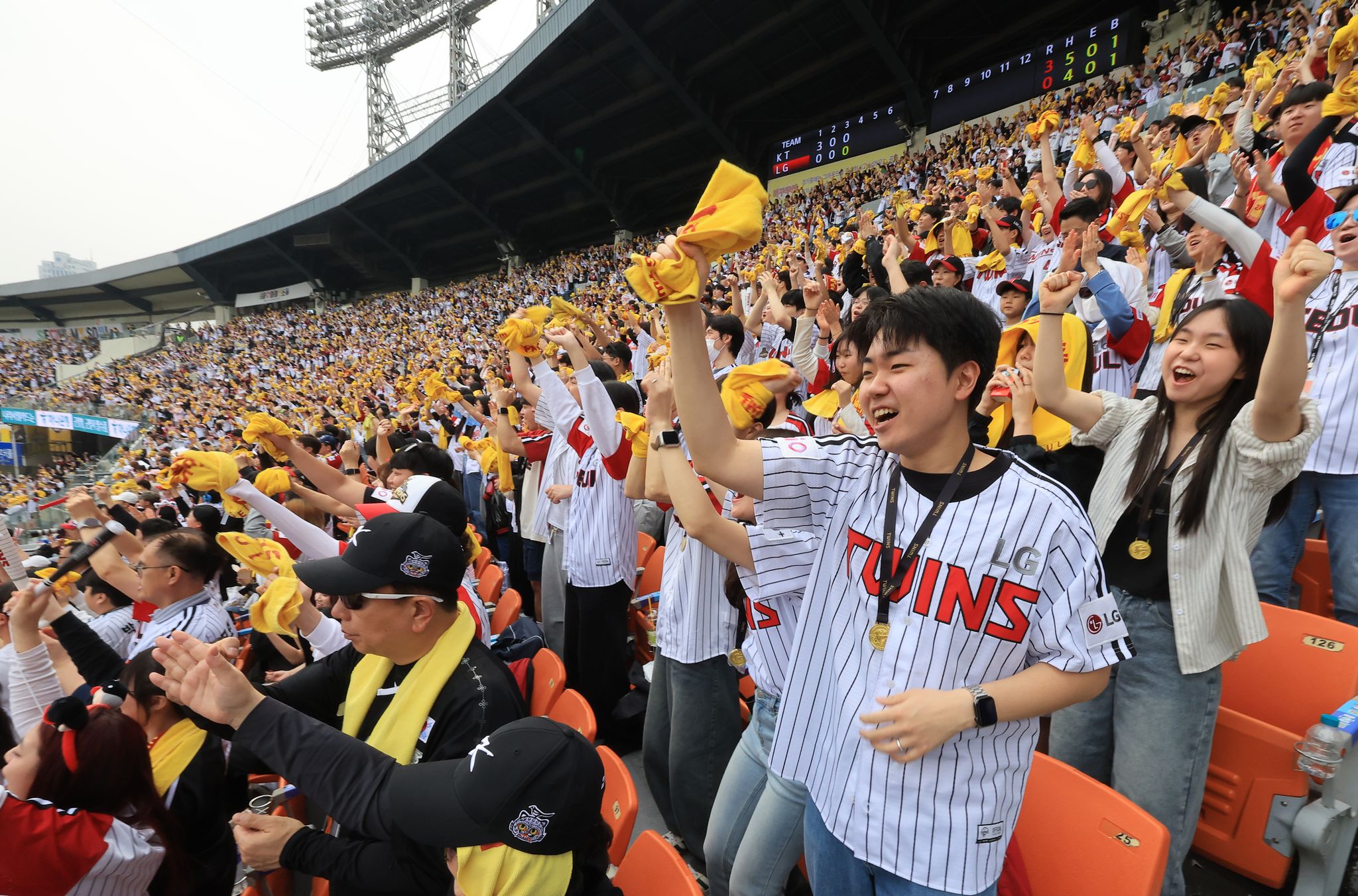 29일 잠실야구장 KT 위즈와 LG 트윈스의 경기. 뉴스1