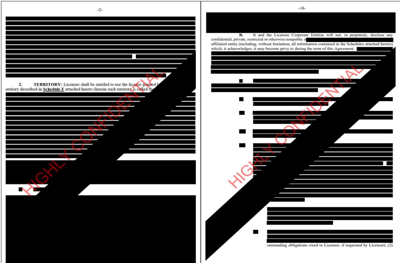 글로벌기업 A사가 제출한 수입물품관련 권리사용료 계약서 사진=관세청