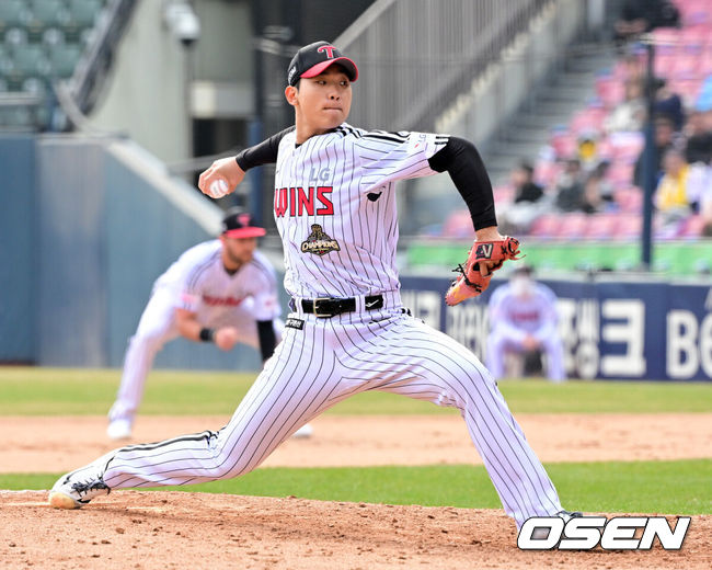 [OSEN=지형준 기자] LG 우강훈. 2026.03.24 /jpnews@osen.co.kr