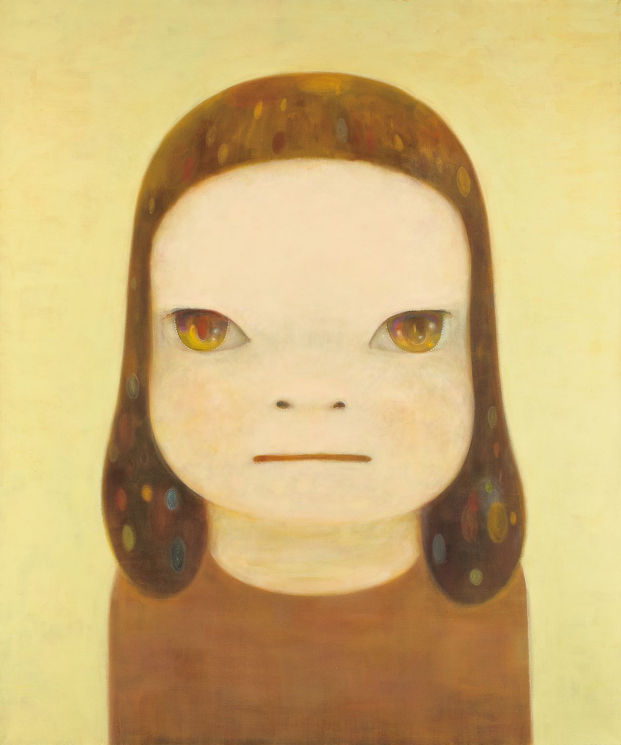 나라 요시토모, 아무것도 아냐(Nothing about it), 2016. 캔버스에 아크릴, 194x162 ㎝ 사진 서울옥션 