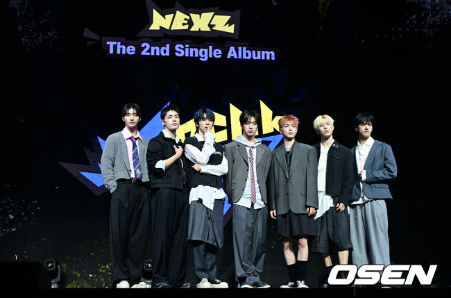 [OSEN=최규한 기자] 보이그룹 넥스지(NEXZ)가 27일 오후 서울 한남동 블루스퀘어 우리WON뱅킹홀에서 두 번째 싱글 앨범 'Mmchk(음츠크)' 발매 쇼케이스를 가졌다.넥스지(토모야, 유우, 하루, 소 건, 세이타, 휴이, 유키)의 이번 앨범 “음츠크