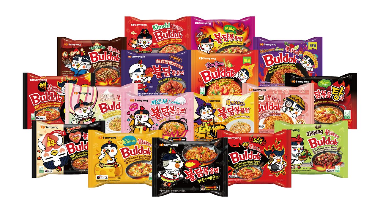 삼양식품의 불닭 시리즈. 사진 삼양식품