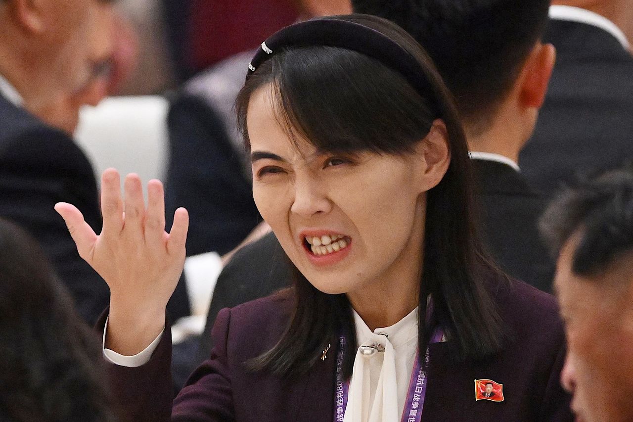 김여정 북한 노동당 중앙위원회 부장. AFP=연합뉴스
