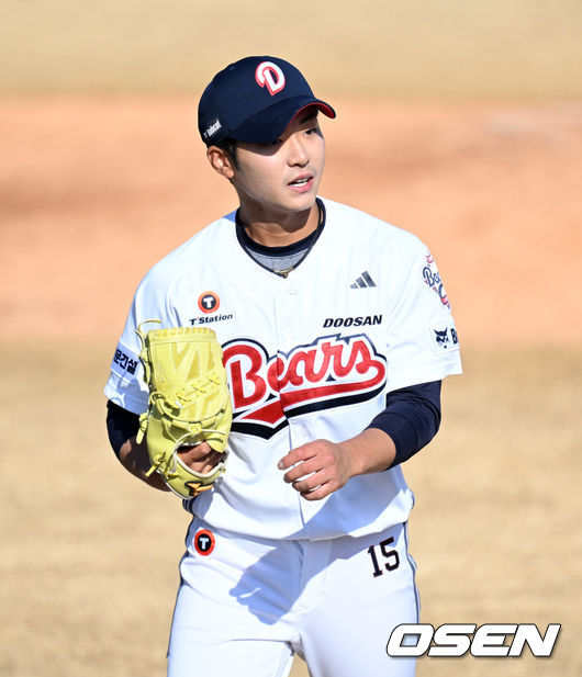 [OSEN=이대선 기자] 두산 최주형 2026.03.13 /sunday@osen.co.kr