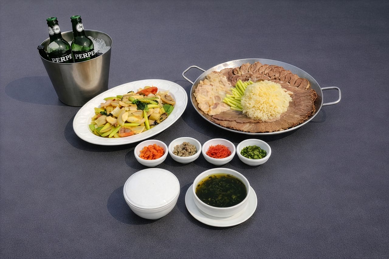 휘닉스에서 맛볼 수 있는 어복쟁반. 사진 휘닉스 컨트리클럽