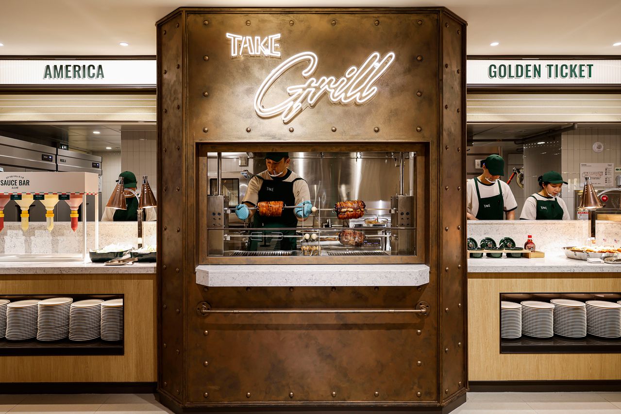 아워홈 테이크의 바베큐 코너인 '테이크 그릴'. 사진 아워홈 