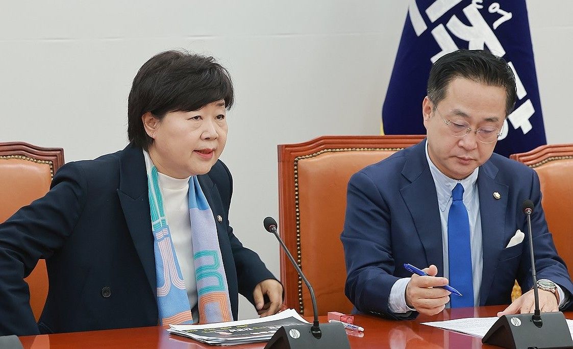 서영교 국조특위 위원장이 4월 29일 국회에서 기자간담회를 하고 있다. [연합뉴스] 