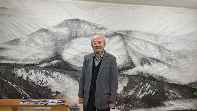 지난 2일 별세한 수묵산수화 거장 조평휘 화백. 사진 김달진미술자료박물관