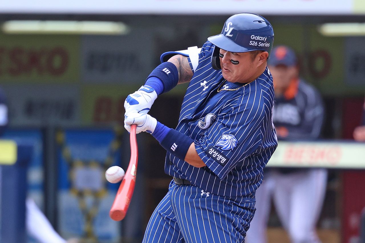 통산 안타 1위로 올라선 최형우. 사진 삼성 라이온즈
