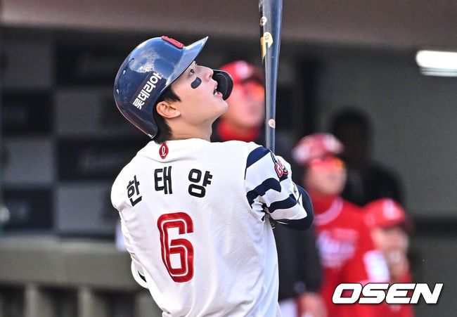 [OSEN=부산, 이석우 기자] 롯데 자이언츠 한태양 247 2026.04.04 / foto0307@osen.co.kr