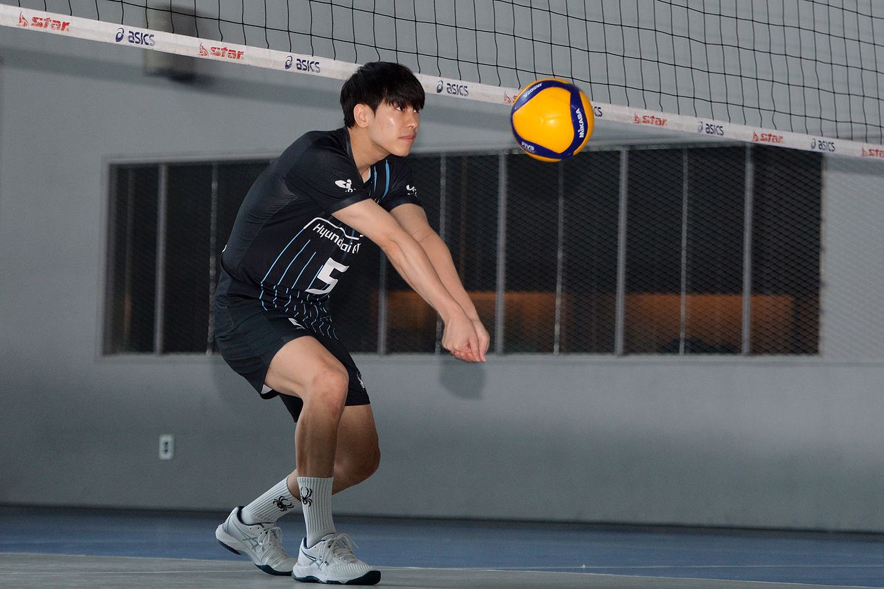 \다가오는 시즌 준비에 한창인 현대캐피탈 리베로 박경민. 김성태 객원기자