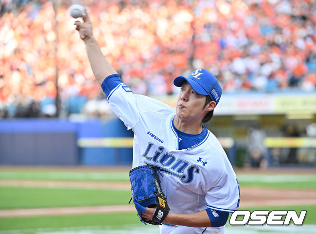삼성 원태인. / OSEN DB